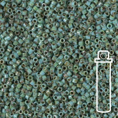 Delica 11/0 - DB2264 - Picasso Seafoam Green Matte - PerlineBeads SA