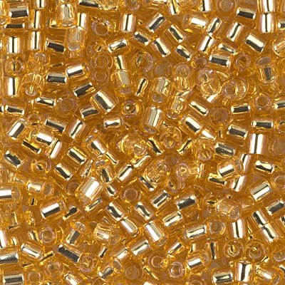 Delica 8/0 - DBL - 0042 - Silver Lined Gold - PerlineBeads SA