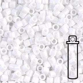 Delica 8/0 - DBL - 0200 - Opaque Chalk White - PerlineBeads SA