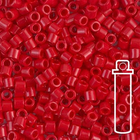 Delica 8/0 - DBL - 0723 - Opaque Dark Cranberry - PerlineBeads SA