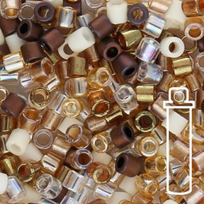 Delica 8/0 - DBL - MIX22 - Mix Honey Butter - PerlineBeads SA