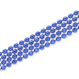 Diamantierte Kugelkette 1.5 mm – Farbe Blau - PerlineBeads SA