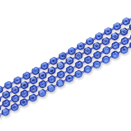 Diamantierte Kugelkette 1.5 mm – Farbe Blau - PerlineBeads SA