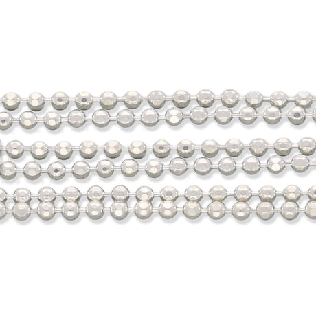Diamantierte Kugelkette 1.5 mm – Farbe Silber - PerlineBeads SA