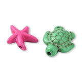 DIY Acrylperlen - Set „Synthetic Turquoise“ – Meeresmotive, bunt gemischt - PerlineBeads SA