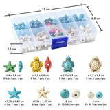 DIY Acrylperlen - Set „Synthetic Turquoise“ – Meeresmotive, bunt gemischt - PerlineBeads SA