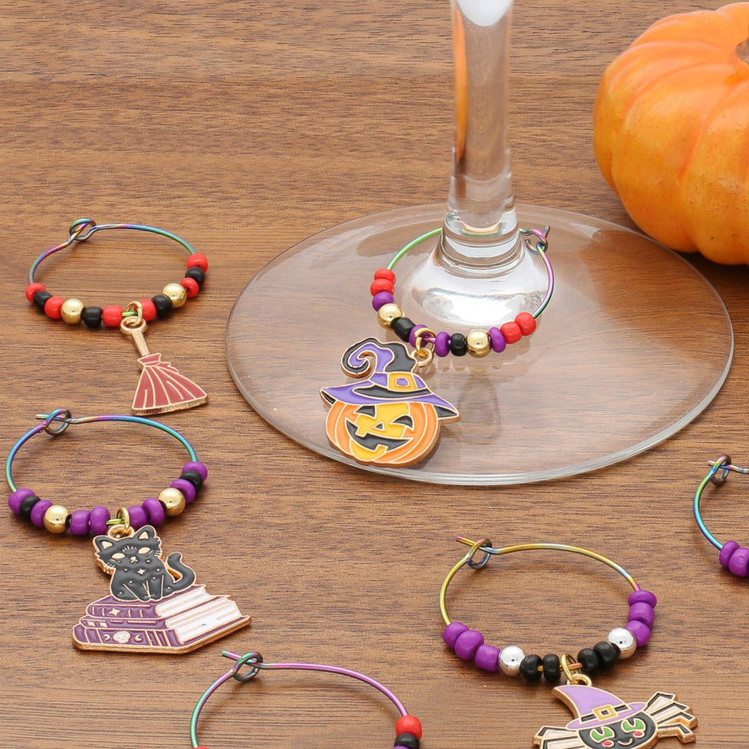 DIY - Glasmarkierer Kit - Halloween (8 - teilig) - PerlineBeads