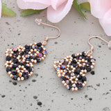 DIY Schmuck - Kit „Noir Aurora“ – Statement - Ohrringe - PerlineBeads SA