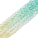 Doppelkegel aus Glas ⋅ 6 mm ⋅ Fresh Spring - PerlineBeads SA
