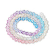 Doppelkegel aus Glas ⋅ 6 mm ⋅ Sky Blossom - PerlineBeads SA