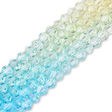 Doppelkegel aus Glas ⋅ 6 mm ⋅ Summer Horinzon - PerlineBeads SA