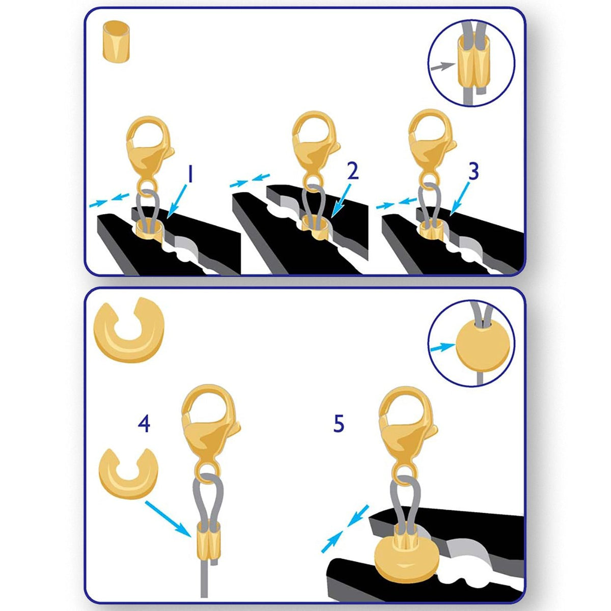 DOUBLE NOTCH CRIMPER – Perfekte Crimps für 2–3 mm Quetschperlen - PerlineBeads SA