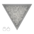 Drop Beads 3,4 mm – Matte Transparent Crystal - PerlineBeads SA