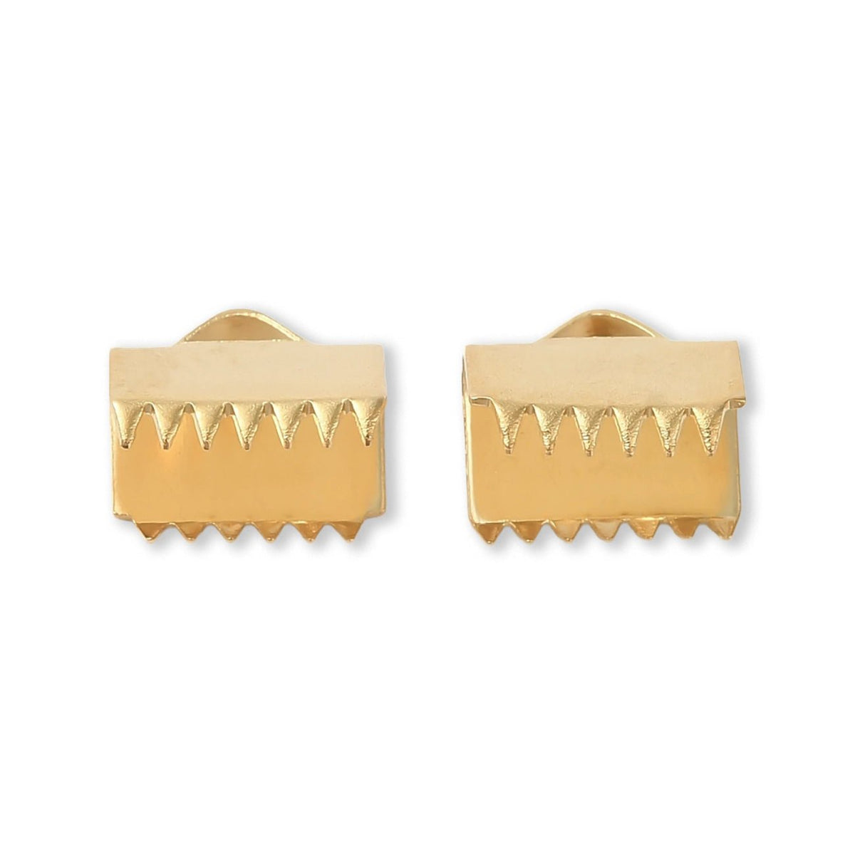 Edelstahl Bandklemme 10 mm - Goldfarbig - PerlineBeads SA