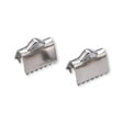 Edelstahl Bandklemme 10 mm - Platinfarbig - PerlineBeads SA