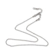 Edelstahl Kugelkette 40 cm – Farbe Stahl - PerlineBeads SA