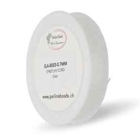 Elastischen Faden Stretchy Cord 0,7 mm - Klar - PerlineBeads