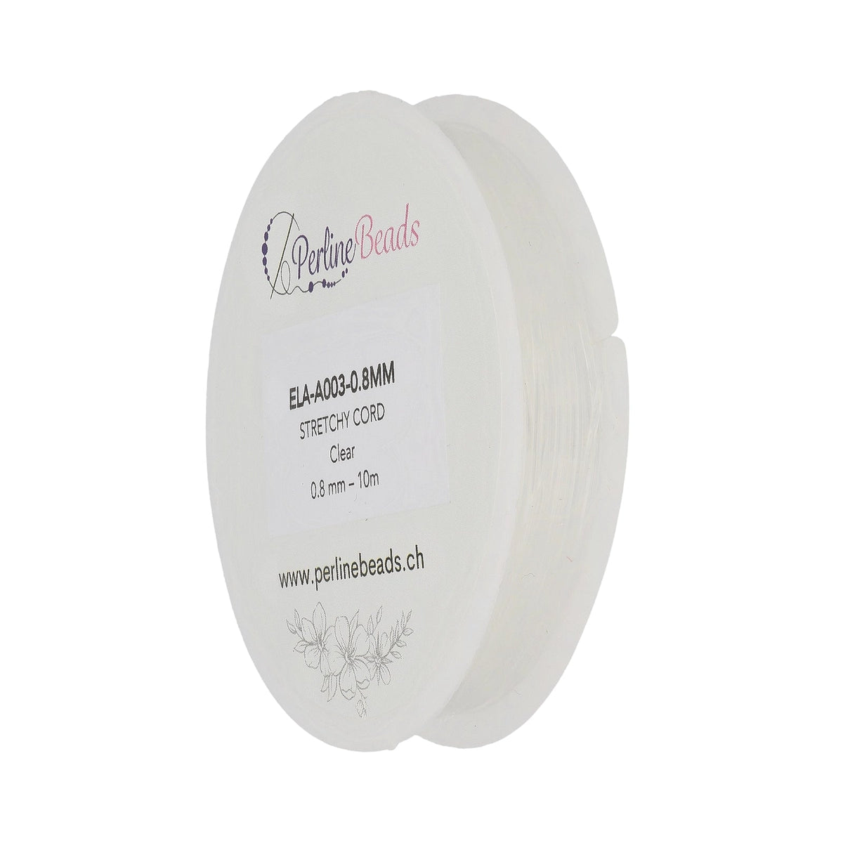 Elastischen Faden Stretchy Cord 0,8 mm - Klar