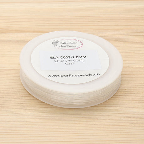 Elastischen Faden Stretchy Cord 1 mm - Klar - PerlineBeads