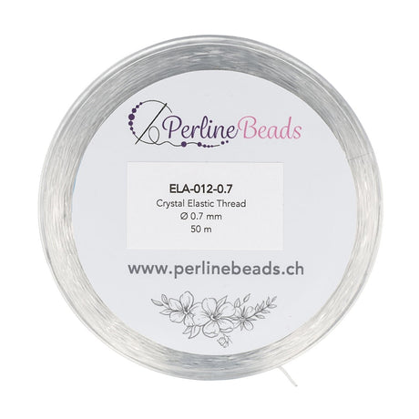 Elastischer Nylonfaden 0,7 mm – Korea Qualität (50 m) - PerlineBeads SA