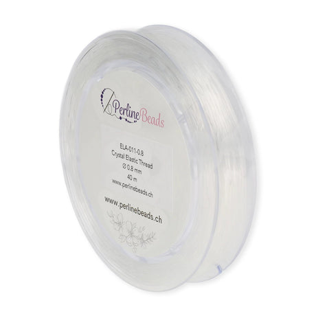 Elastischer Nylonfaden 0,8 mm – Korea Qualität (40 m) - PerlineBeads SA