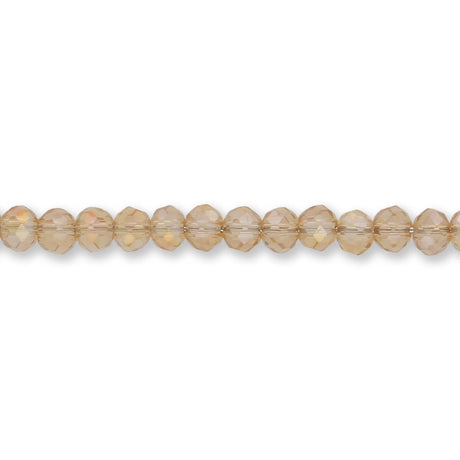 Facettierte Glas - Rondellen 3x2 mm – Goldenrod AB - PerlineBeads SA