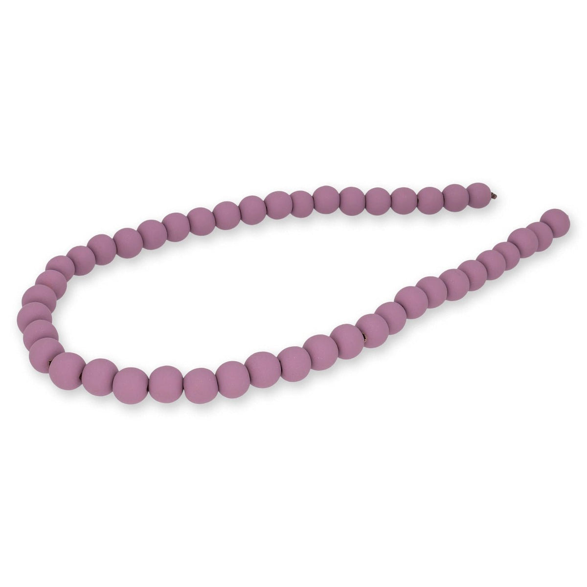 Farbige Holzperlen – ca. Ø 10 mm - Altrosa - PerlineBeads SA