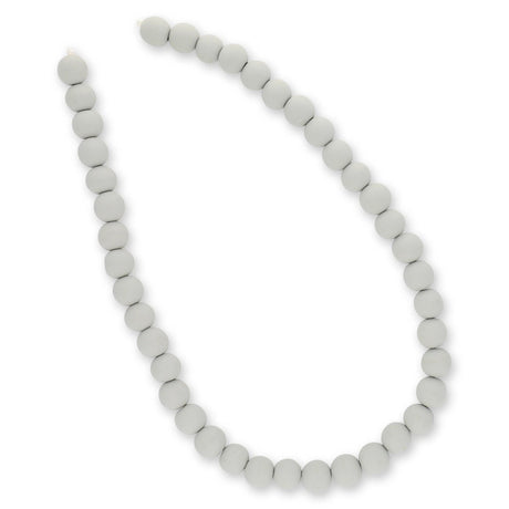 Farbige Holzperlen – ca. Ø 10 mm - Grau - PerlineBeads SA