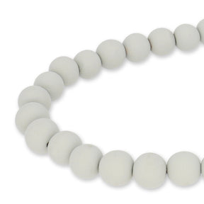 Farbige Holzperlen – ca. Ø 10 mm - Grau - PerlineBeads SA