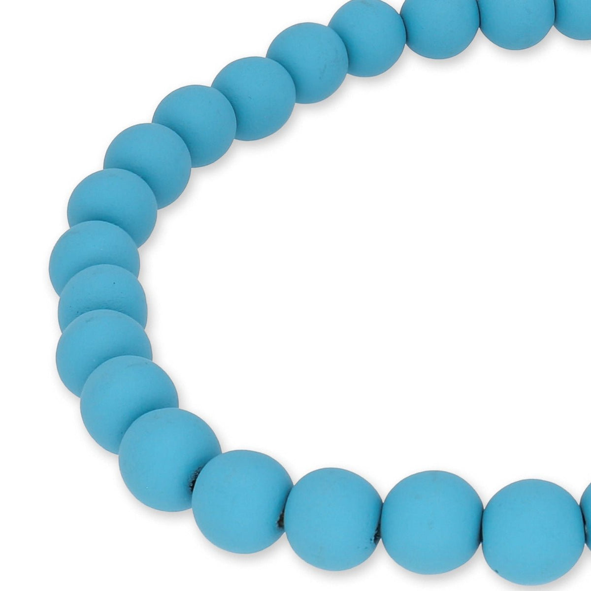 Farbige Holzperlen – ca. Ø 10 mm - Hellblau - PerlineBeads SA