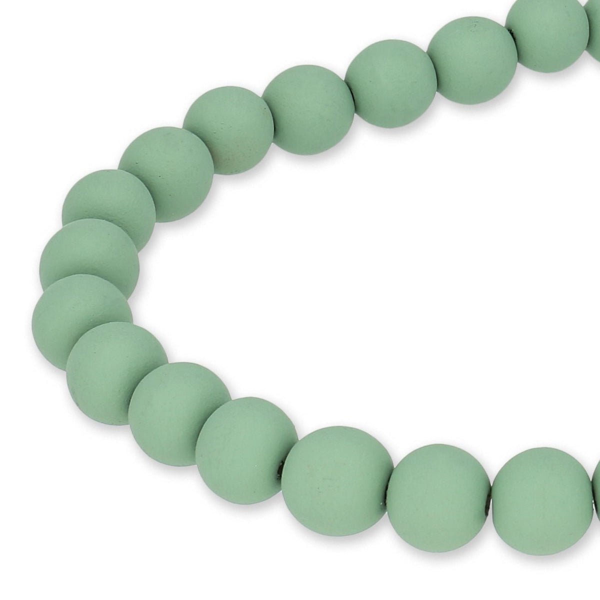 Farbige Holzperlen – ca. Ø 10 mm - Hellgrün - PerlineBeads SA
