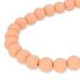 Farbige Holzperlen – ca. Ø 10 mm - Lachs - PerlineBeads SA