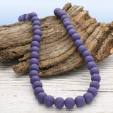 Farbige Holzperlen – ca. Ø 10 mm - Lavendel - PerlineBeads SA