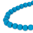 Farbige Holzperlen – ca. Ø 10 mm - Leuchtendes Blau - PerlineBeads SA