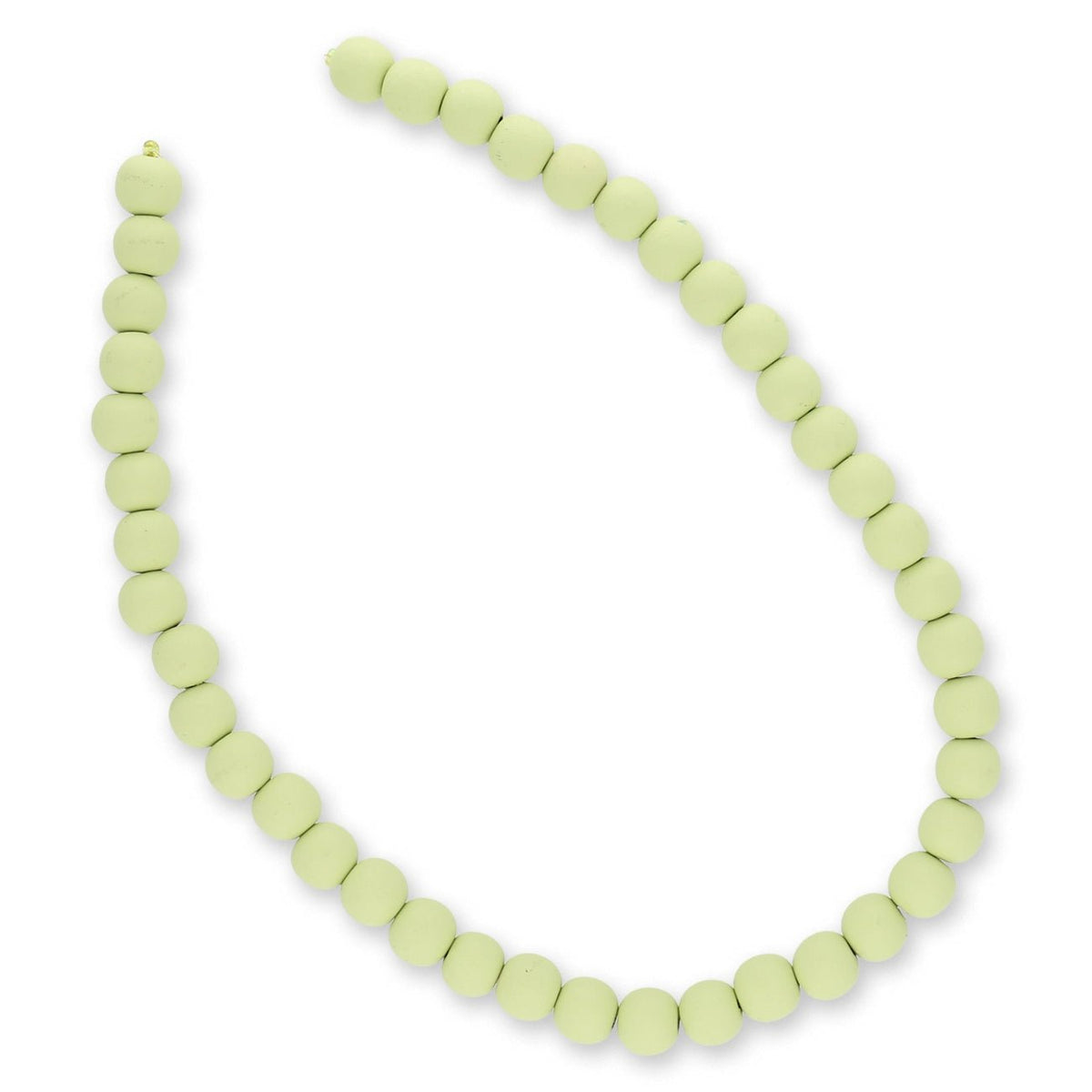 Farbige Holzperlen – ca. Ø 10 mm - Lime - PerlineBeads SA