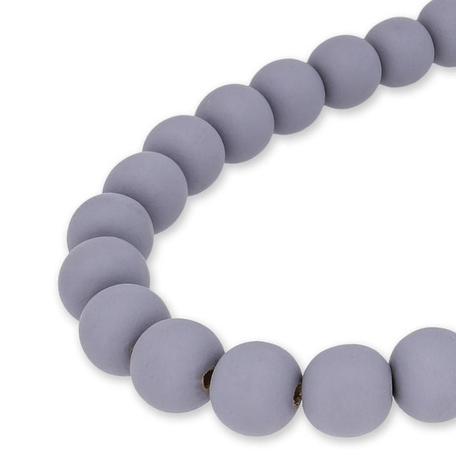 Farbige Holzperlen – ca. Ø 12 mm - Lavendel Hell - PerlineBeads SA