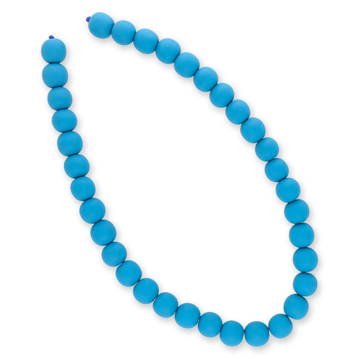 Farbige Holzperlen – ca. Ø 12 mm - Leuchtendes Blau - PerlineBeads SA