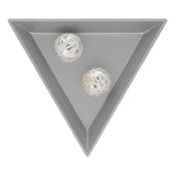 Filigrane Metallperlen rund | silberfarben | Ø ca. 13.5 mm | (2 Stk.) - PerlineBeads SA