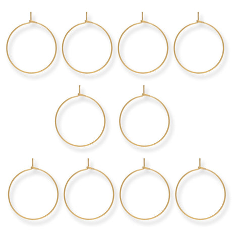 Glas - Markierungsring - Farbe Gold (10 Stk.) - PerlineBeads SA