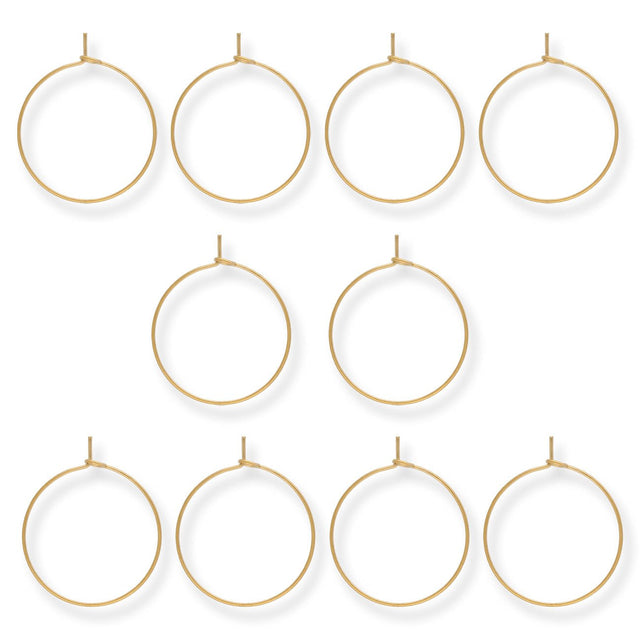 Glas - Markierungsring - Farbe Gold (10 Stk.) - PerlineBeads SA
