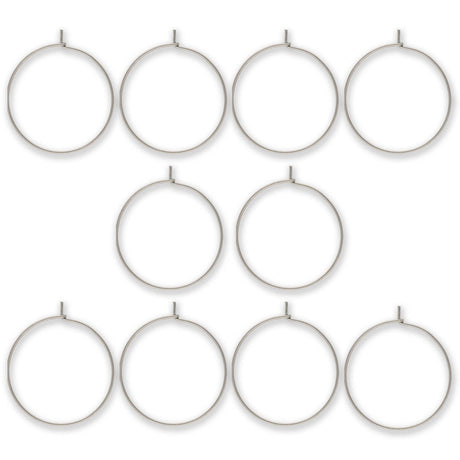 Glas - Markierungsring - Farbe Silber (10 Stk.) - PerlineBeads SA