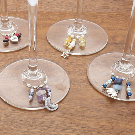 Glas - Markierungsring - Farbe Silber (10 Stk.) - PerlineBeads SA