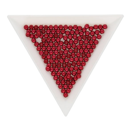 Glasperlen rund - 3 mm - Cranberry - PerlineBeads SA