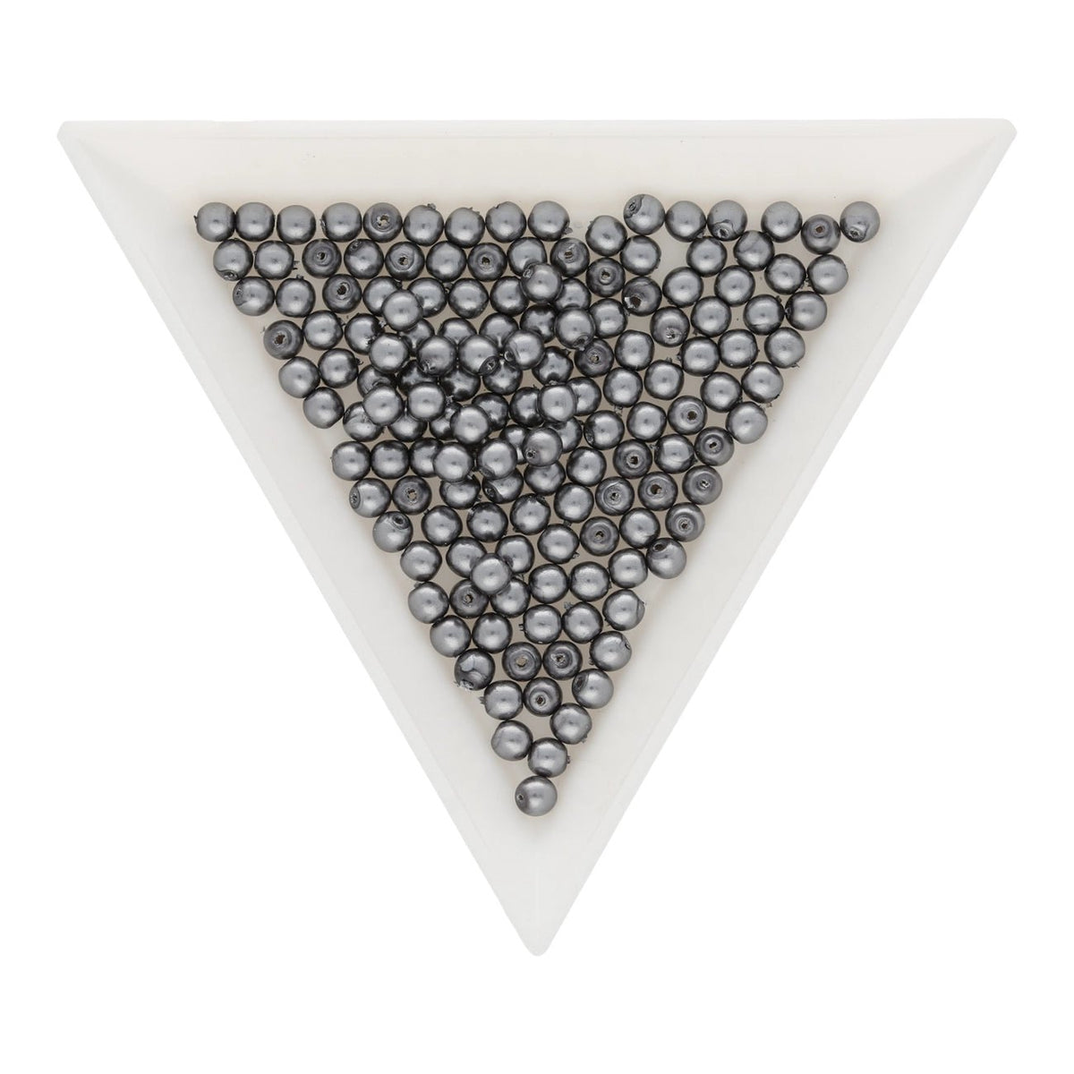 Glasperlen rund - 3 mm - Dark Grey - PerlineBeads SA