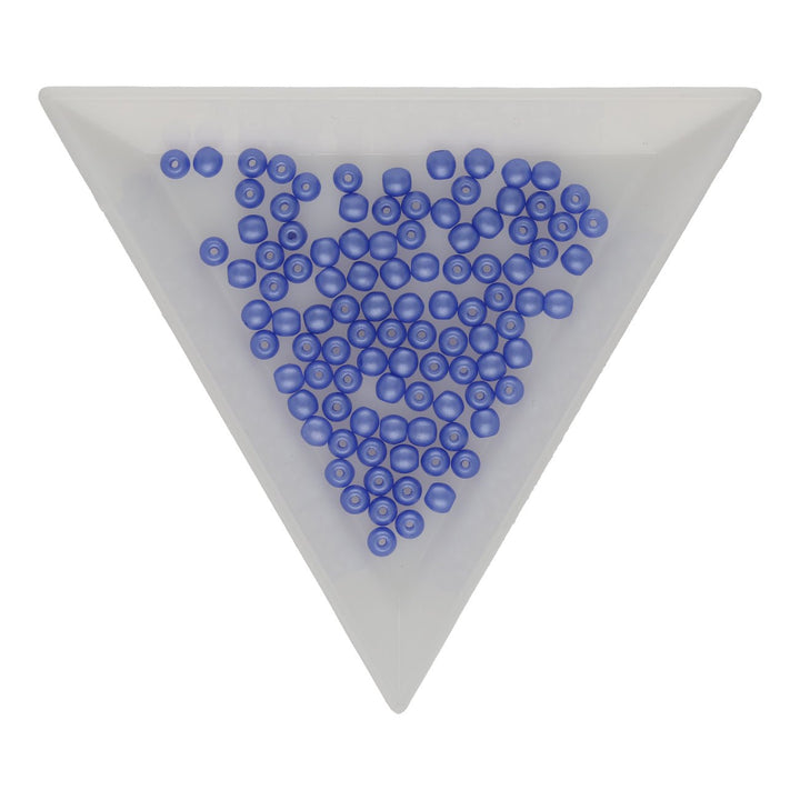 Glasperlen rund - 3 mm - Powdery Blue - PerlineBeads