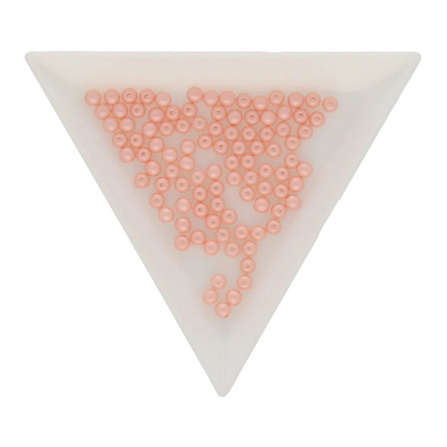 Glasperlen rund - 3 mm - Powdery Pastel Peach - PerlineBeads SA