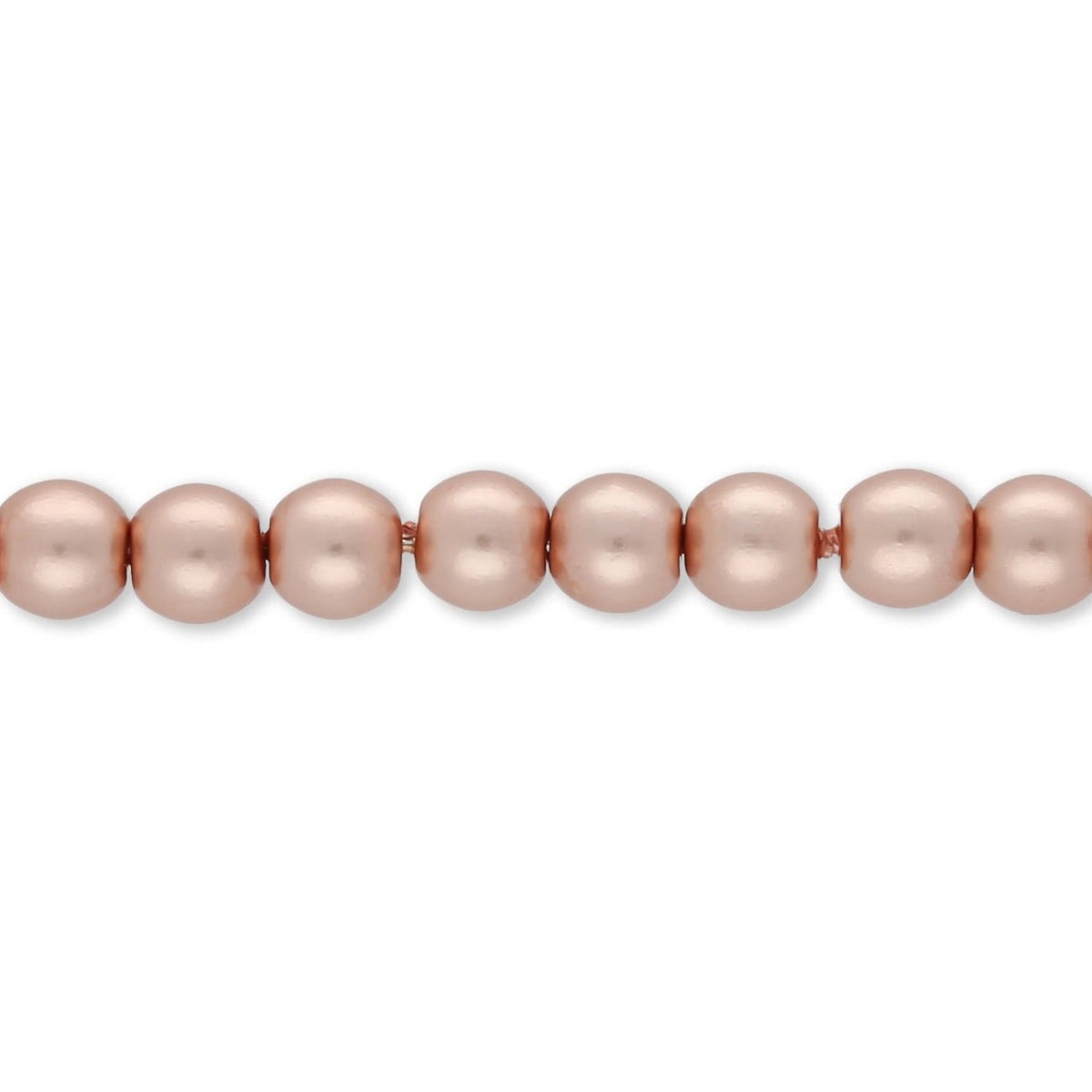 Glasperlen rund - 4 mm - Light Blush - PerlineBeads SA