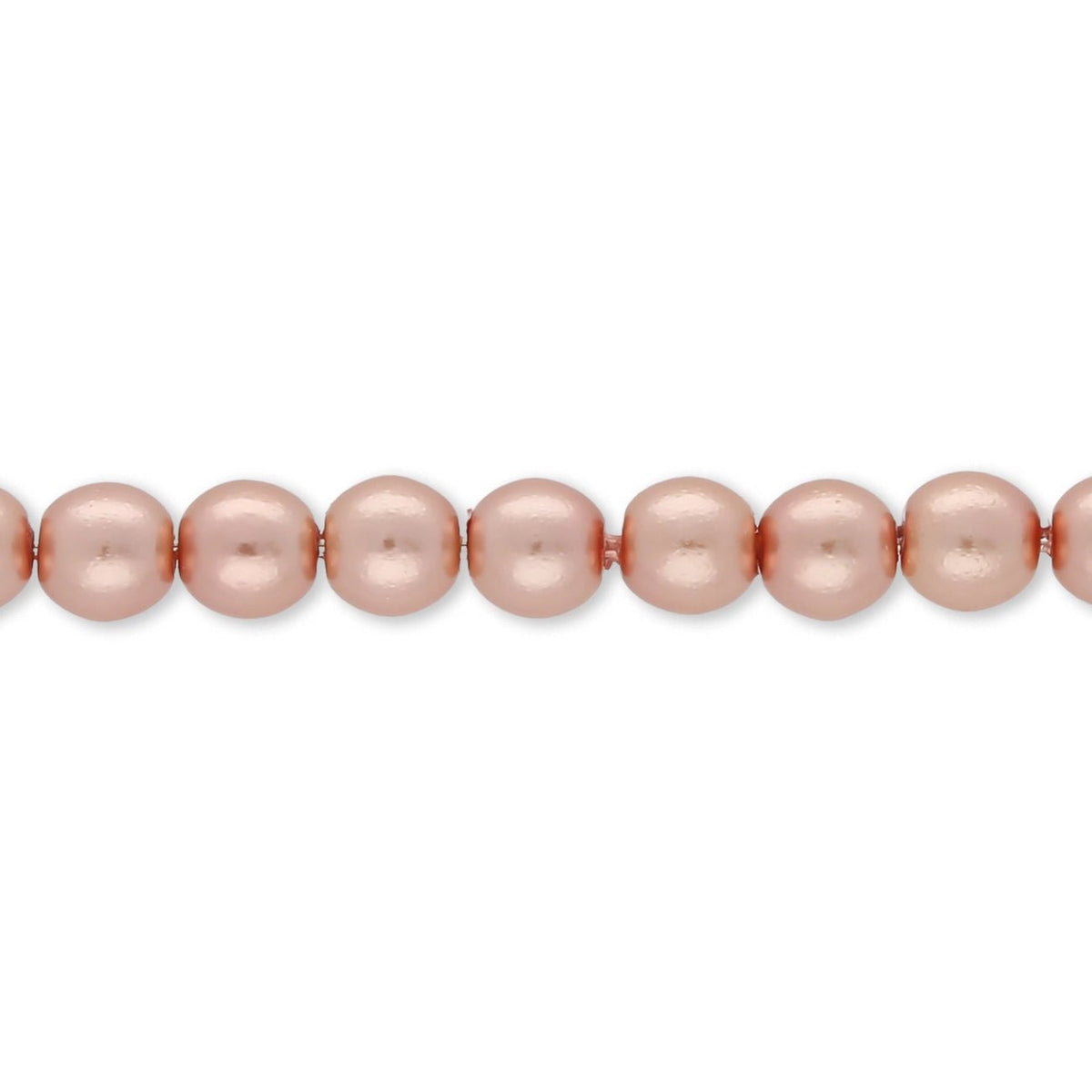 Glasperlen rund - 4 mm - Light Copper - PerlineBeads SA