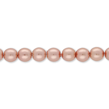 Glasperlen rund - 4 mm - Light Copper - PerlineBeads SA