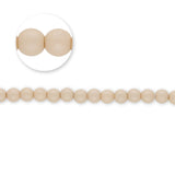 Glasperlen rund - 4 mm - Powdery Beige - PerlineBeads SA